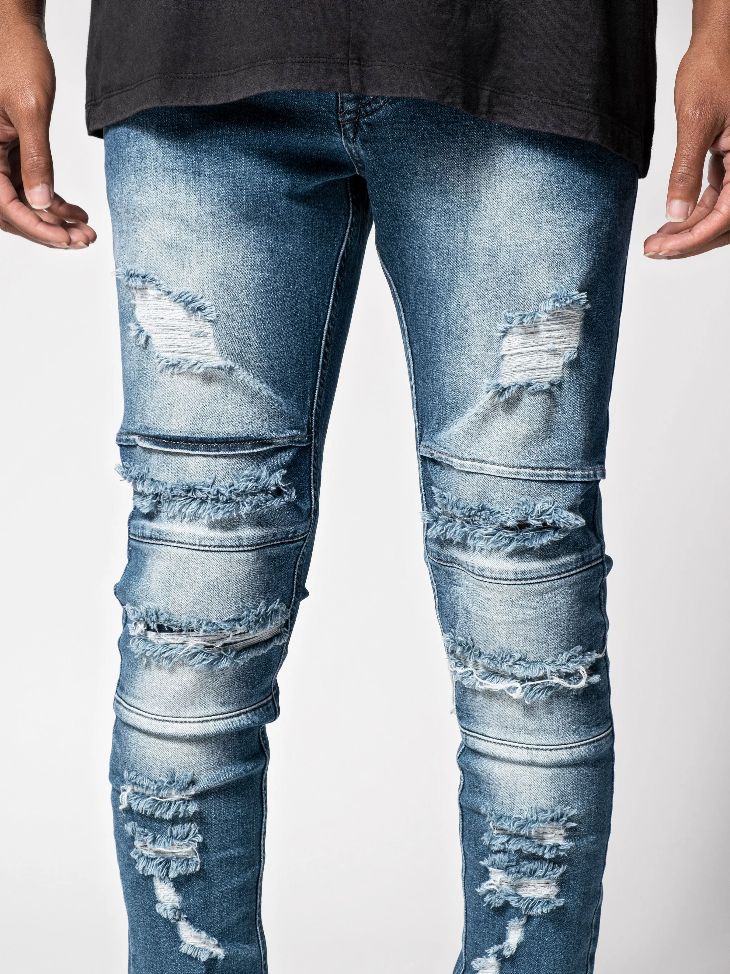 Blue Distressed Jeans