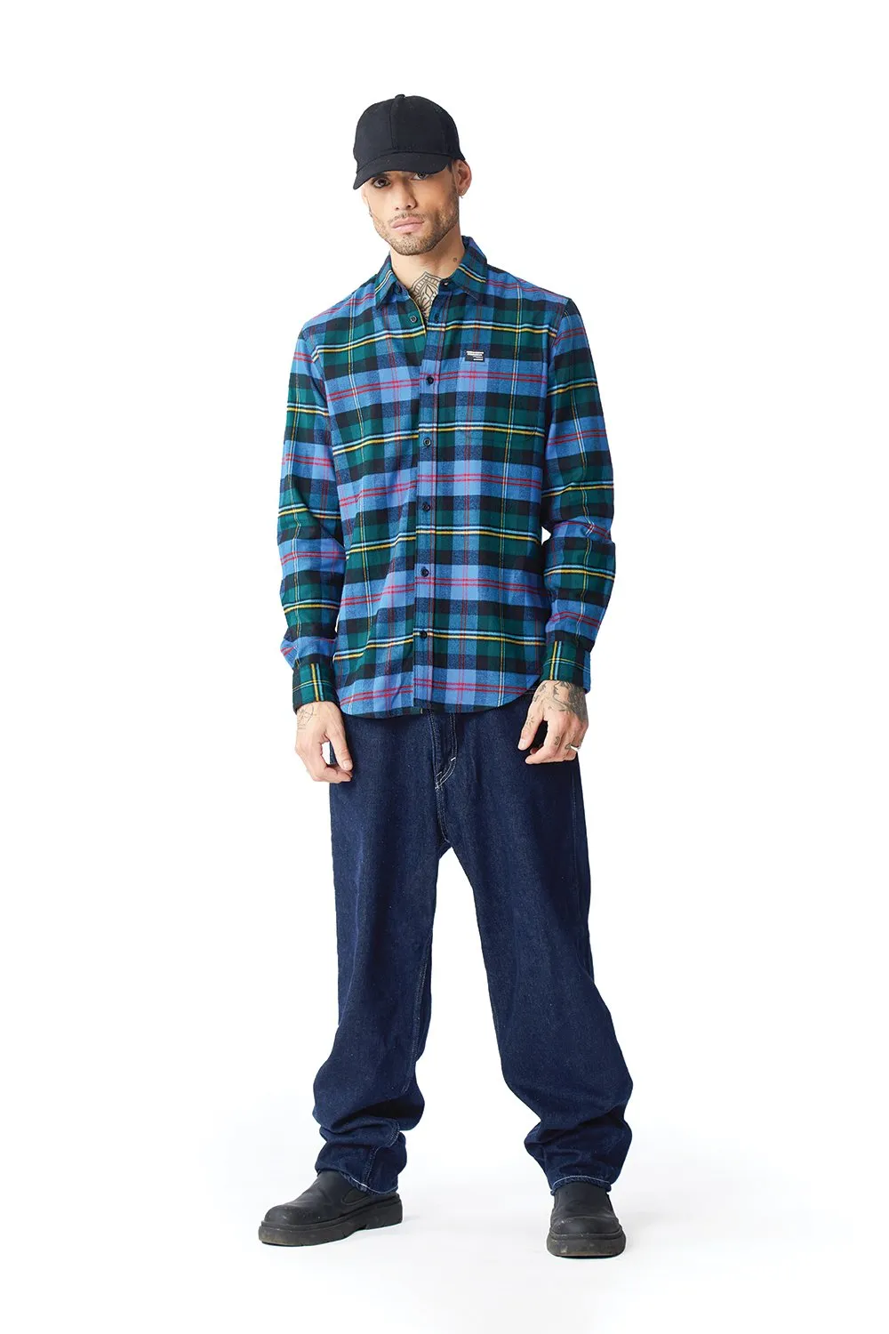 Blue Forest Plaid Regular Fit Shirt