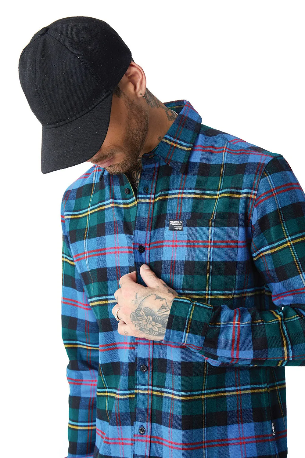 Blue Forest Plaid Regular Fit Shirt