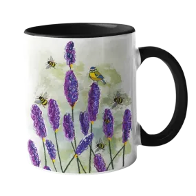 Blue Tit and Bees Mug