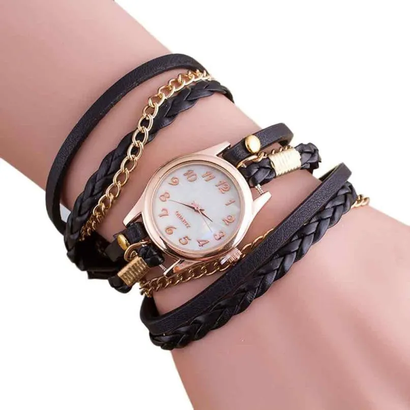 Boho Ladies Dress watch Fashon Wristwatch Quartz-watch Female Clocks Relogio Feminino 2018 Women Crystal Bracelet Watches