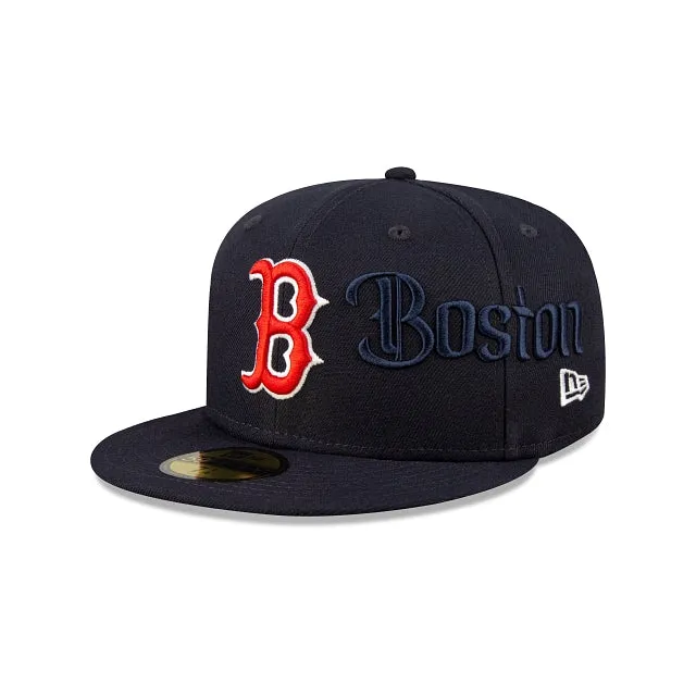 Boston Red Sox Script 59FIFTY Fitted (Navy)