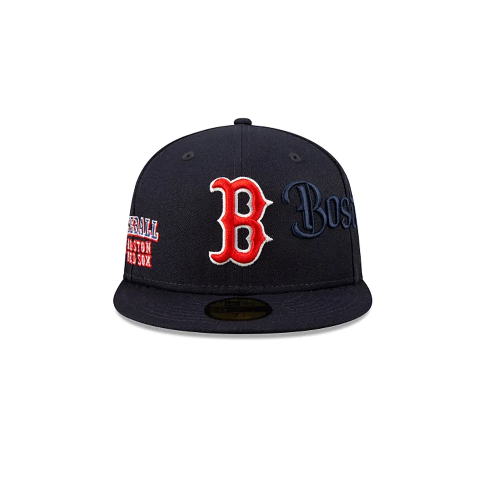 Boston Red Sox Script 59FIFTY Fitted (Navy)