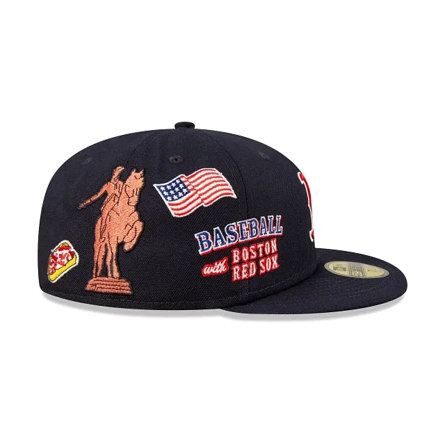 Boston Red Sox Script 59FIFTY Fitted (Navy)