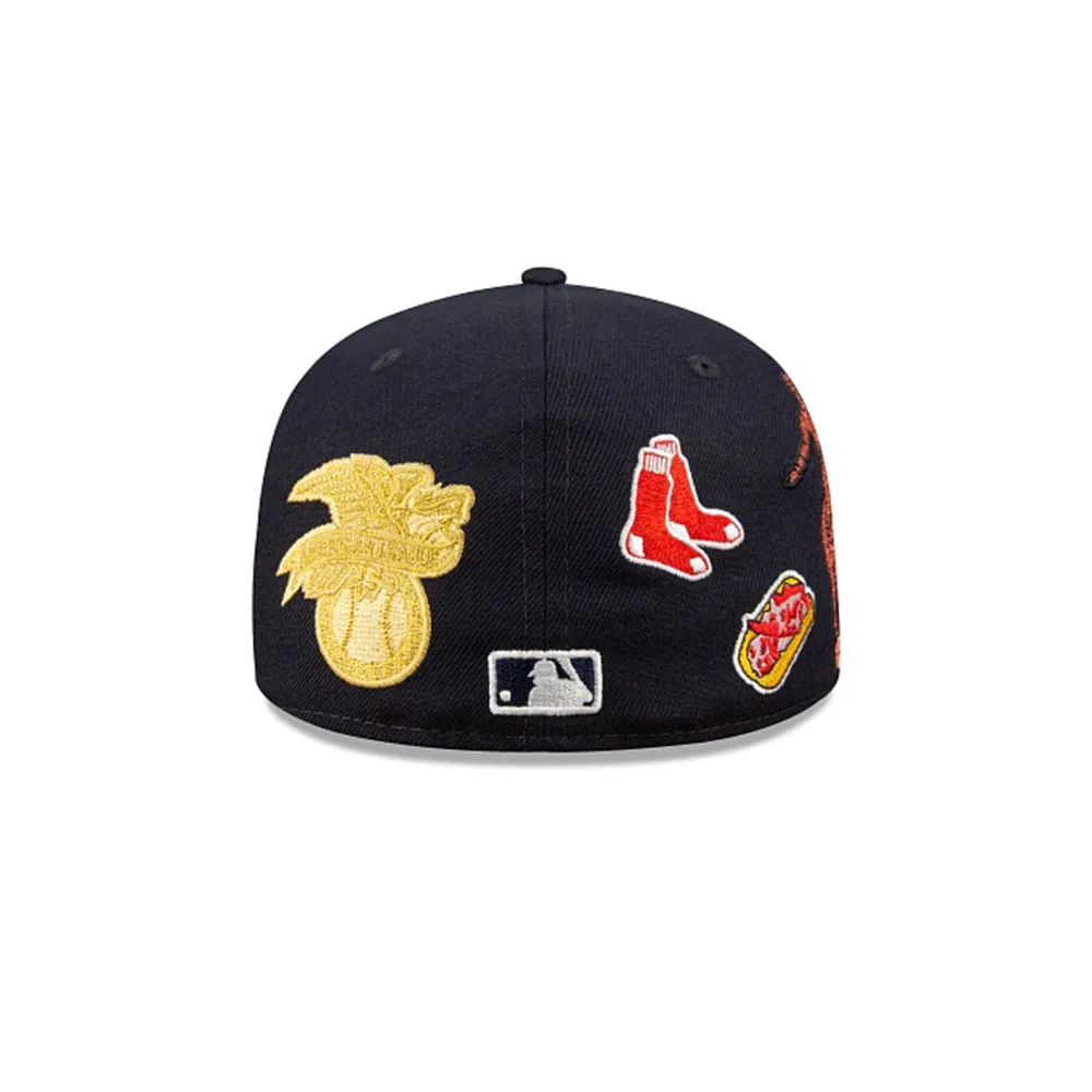 Boston Red Sox Script 59FIFTY Fitted (Navy)