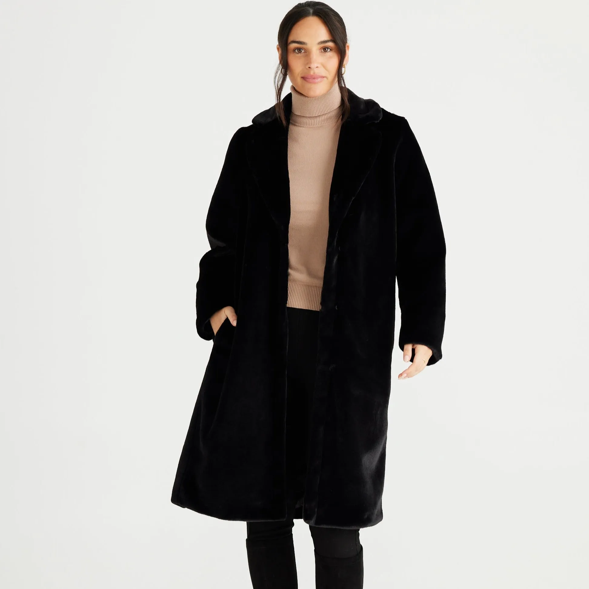 Brave and True Soho Long Coat Black