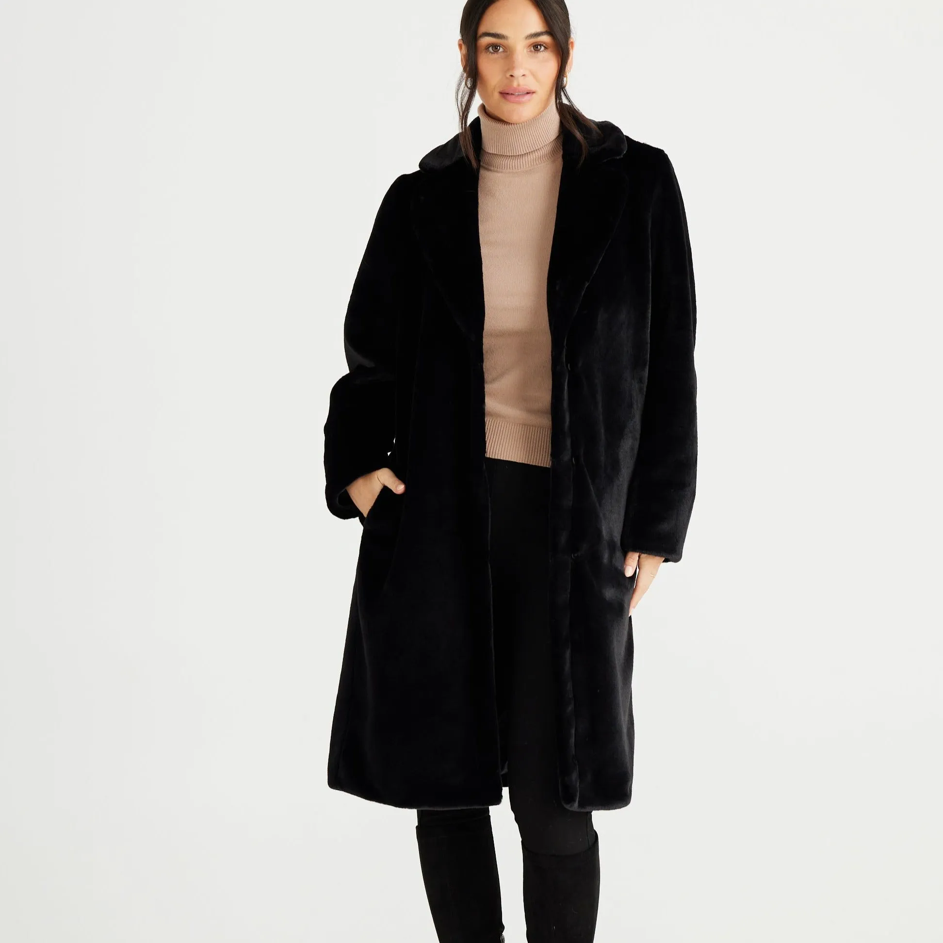 Brave and True Soho Long Coat Black