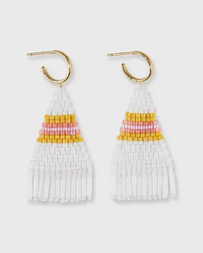 Brie Earrings in White