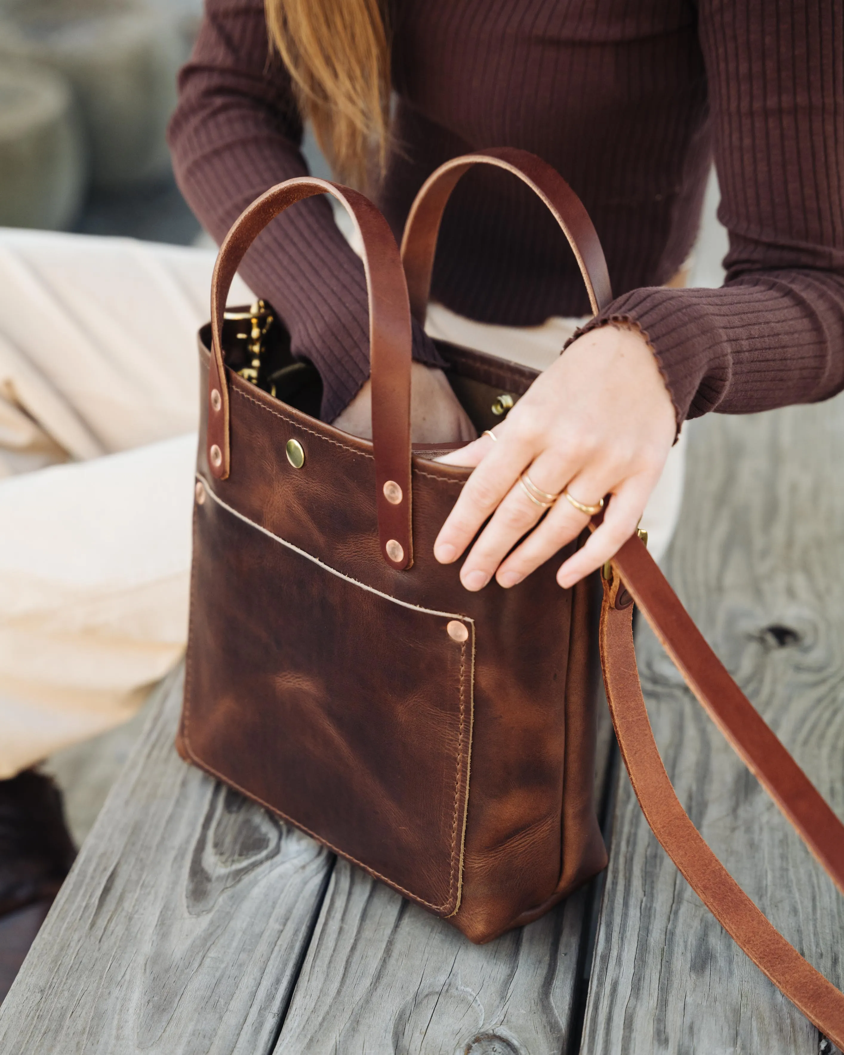 Brown Dublin Mini Travel Tote