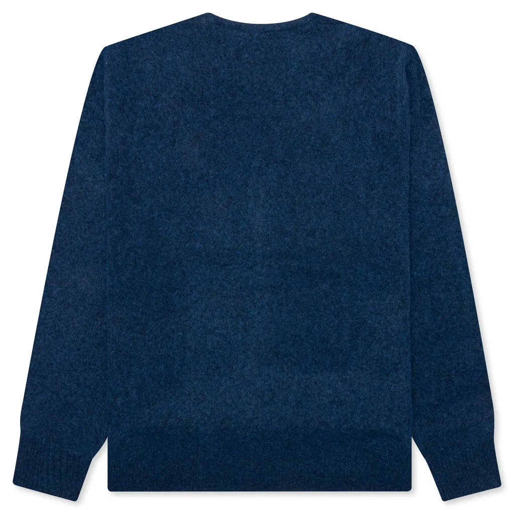 Brushed Cardigan - Blue