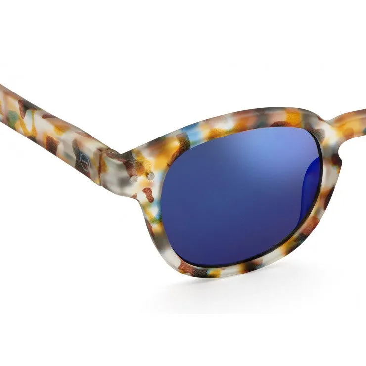 #C Sunglasses (Blue Tortoise Mirror)