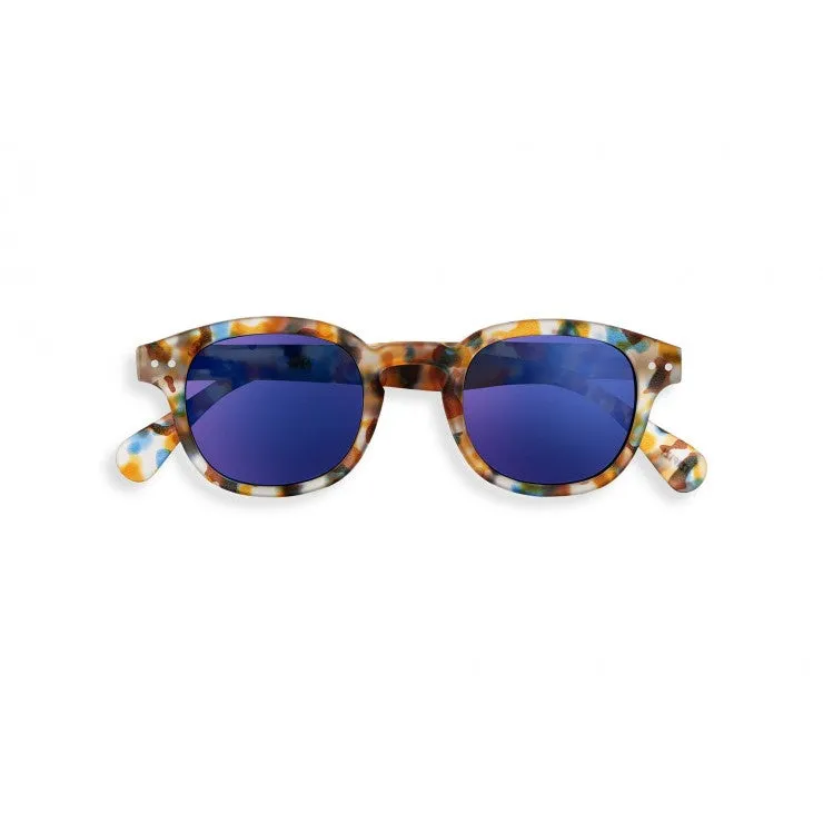 #C Sunglasses (Blue Tortoise Mirror)