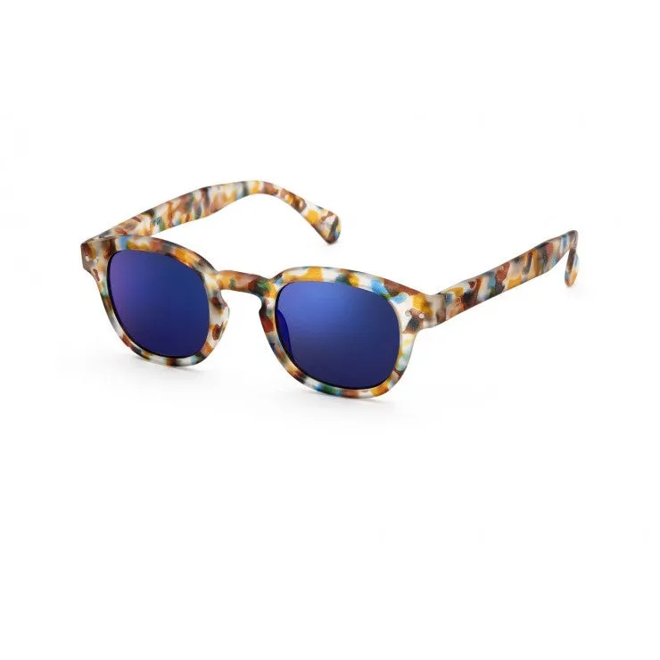 #C Sunglasses (Blue Tortoise Mirror)