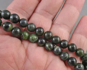 Canadian Nephrite Jade Bead Strand Various Sizes