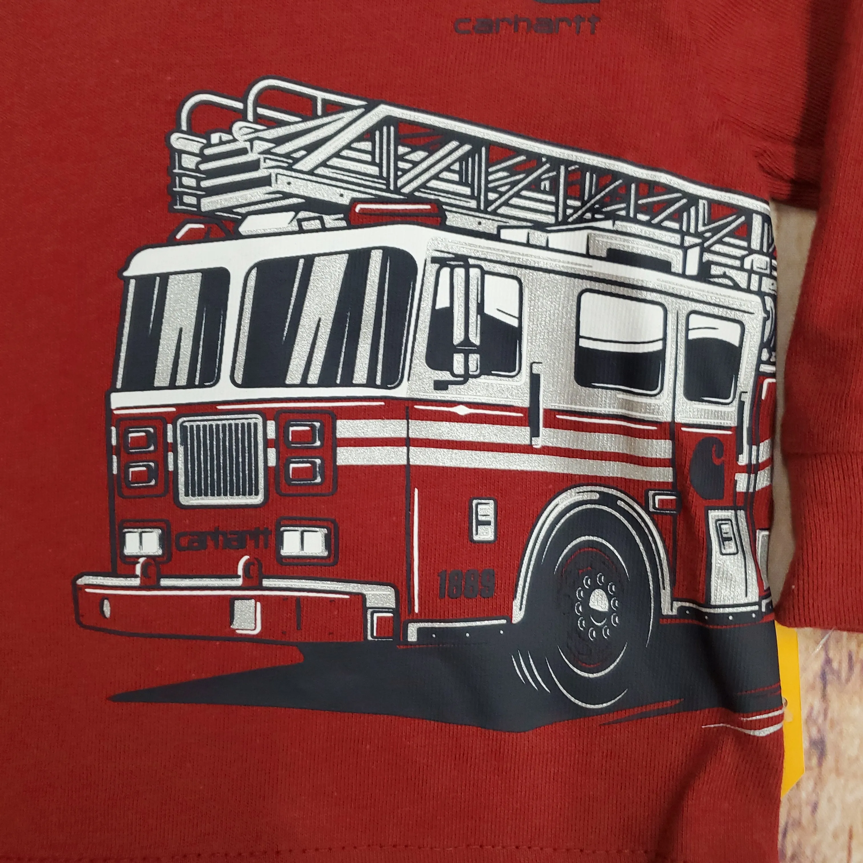 CARHARTT LONG SLEEVE FIRE TRUCK TSHIRT