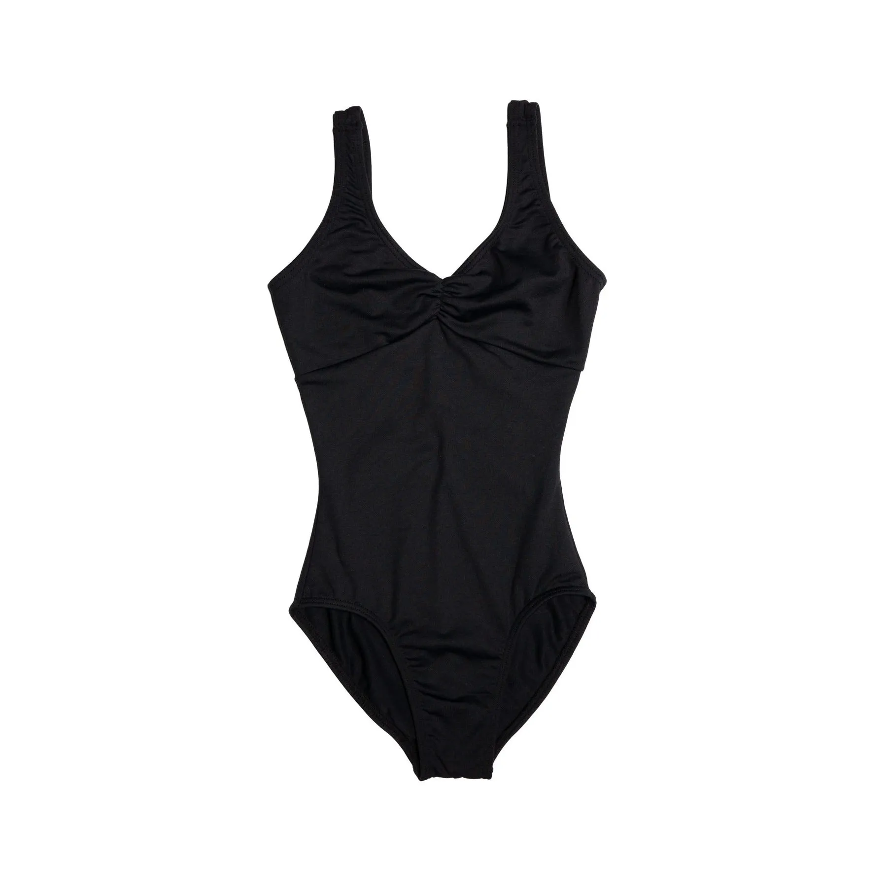 Child Pinch Front Empire Waist Leotard - Midnight Blue