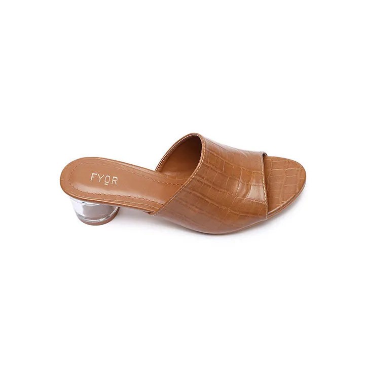 Clear Round Box Heel HL 35