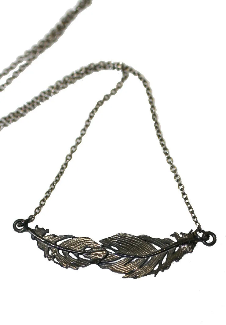 Crow Feather Necklace