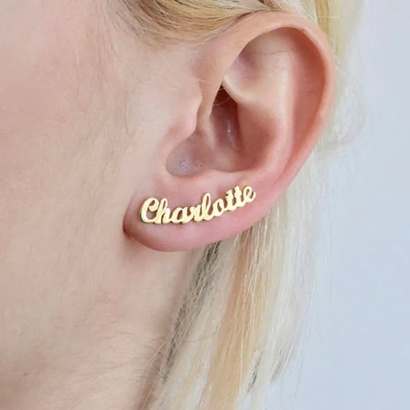 Custom Name Earring- Stud Earring For Women