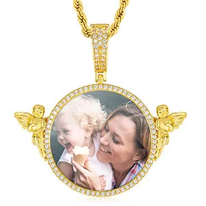 Custom Pendant With Picture-Angel Necklace