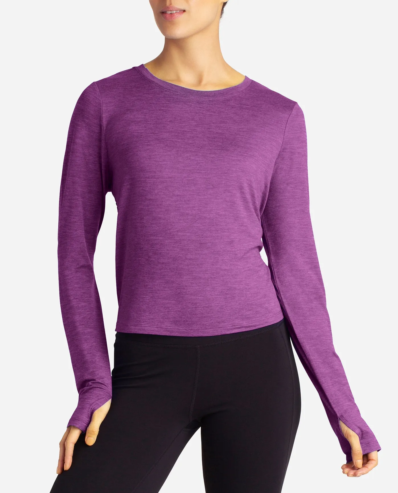 Cutout Cropped Long Sleeve Tee