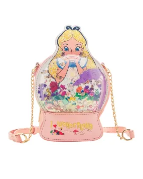 Danielle Nicole Disney Alice in Wonderland I love Wonderland Snow Globe Crossbody