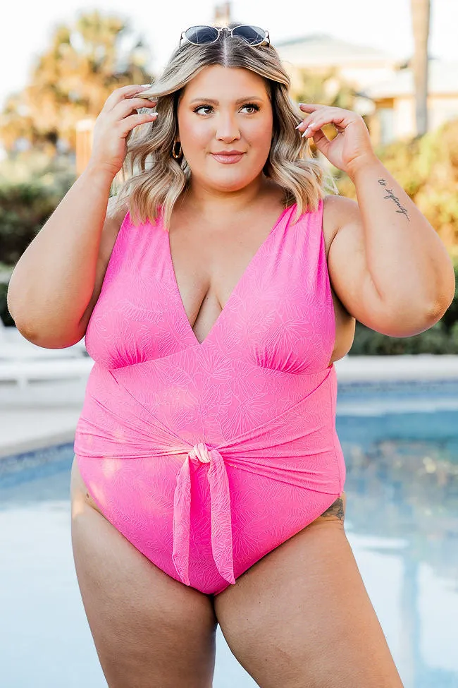 Day At The Pool Pink Printed One Piece Swimsuit FINAL SALE