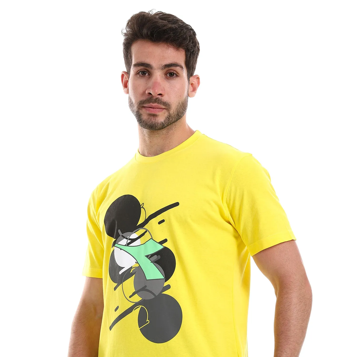 Diadora Men Cotton Printed T-Shirt