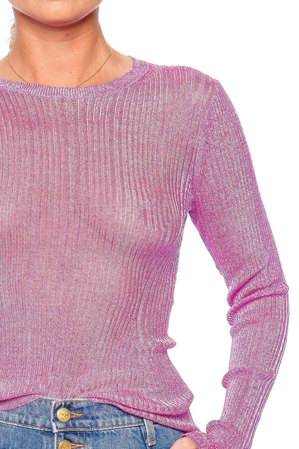 Diana PInk Opal Knit Pullover