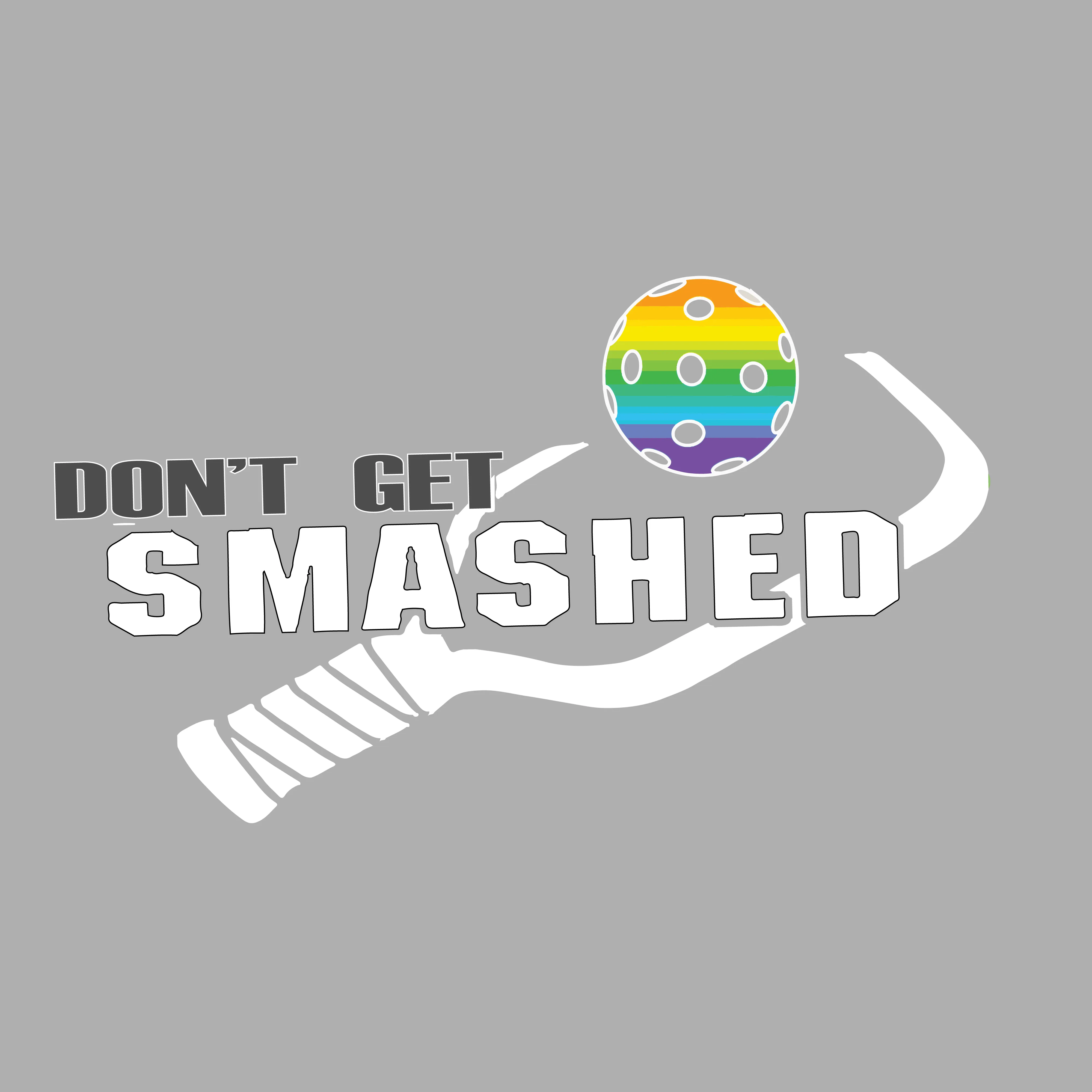 Don't Get Smashed (Colors Red Green Rainbow) Customizable | Women’s Racerback Tank | 100% Polyester