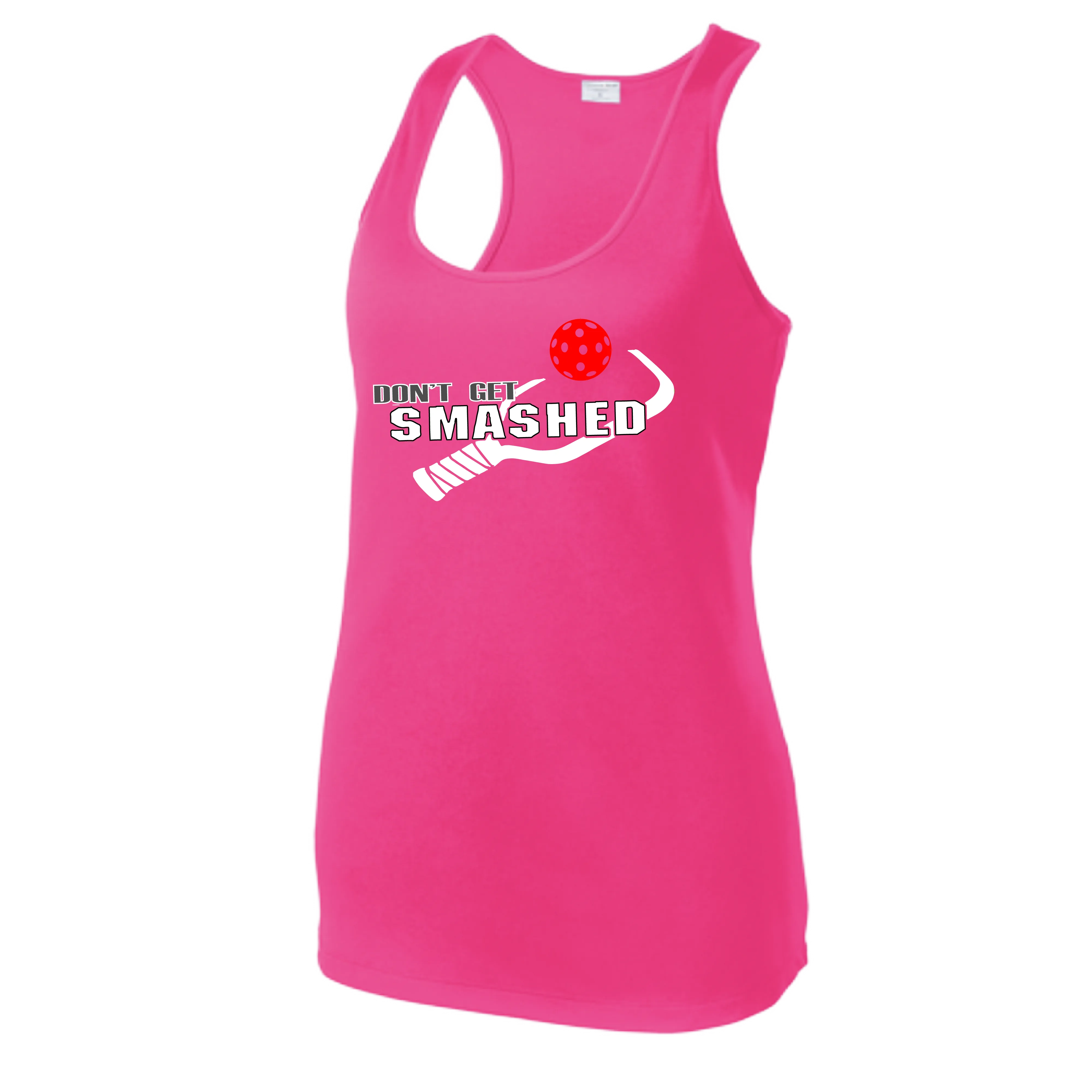 Don't Get Smashed (Colors Red Green Rainbow) Customizable | Women’s Racerback Tank | 100% Polyester