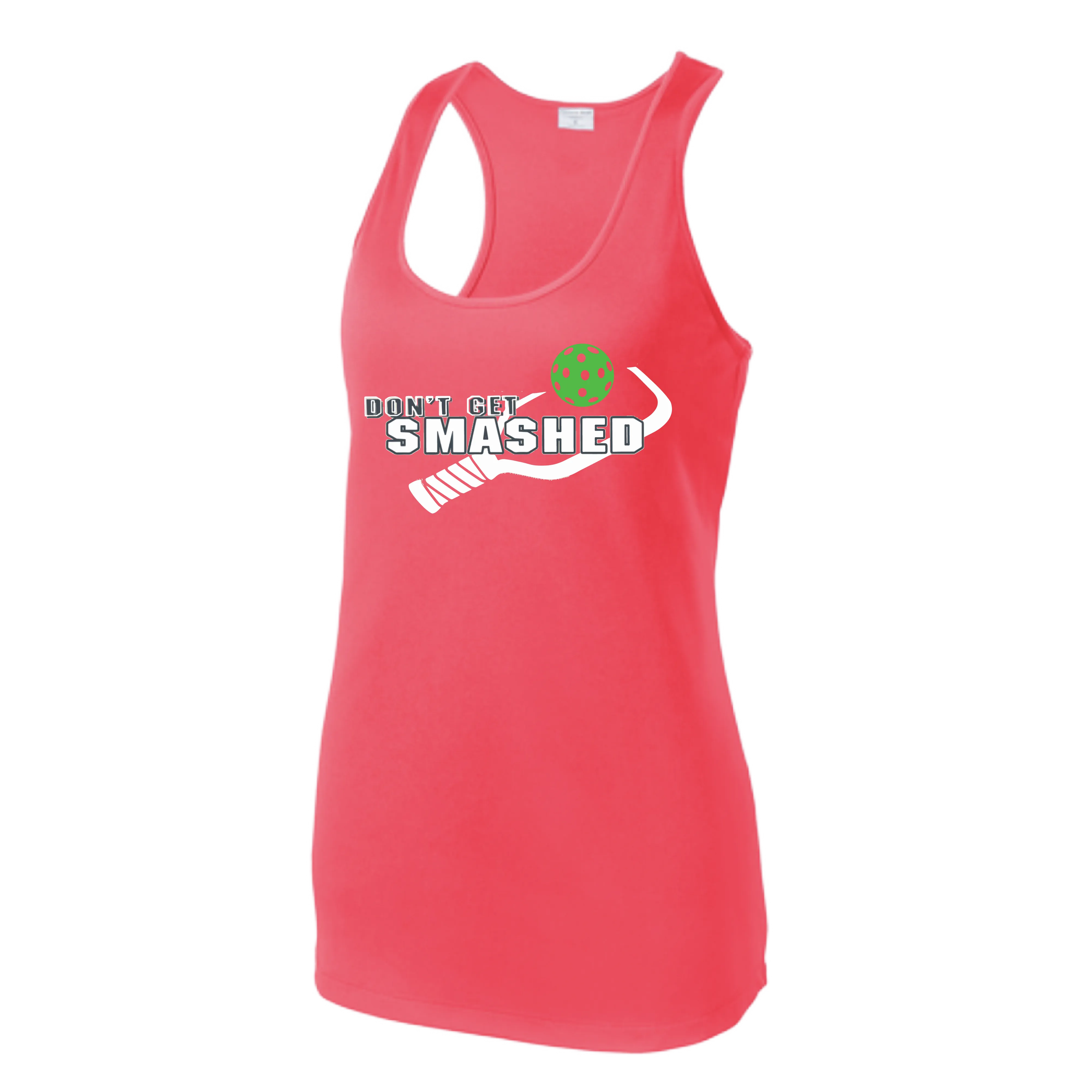 Don't Get Smashed (Colors Red Green Rainbow) Customizable | Women’s Racerback Tank | 100% Polyester