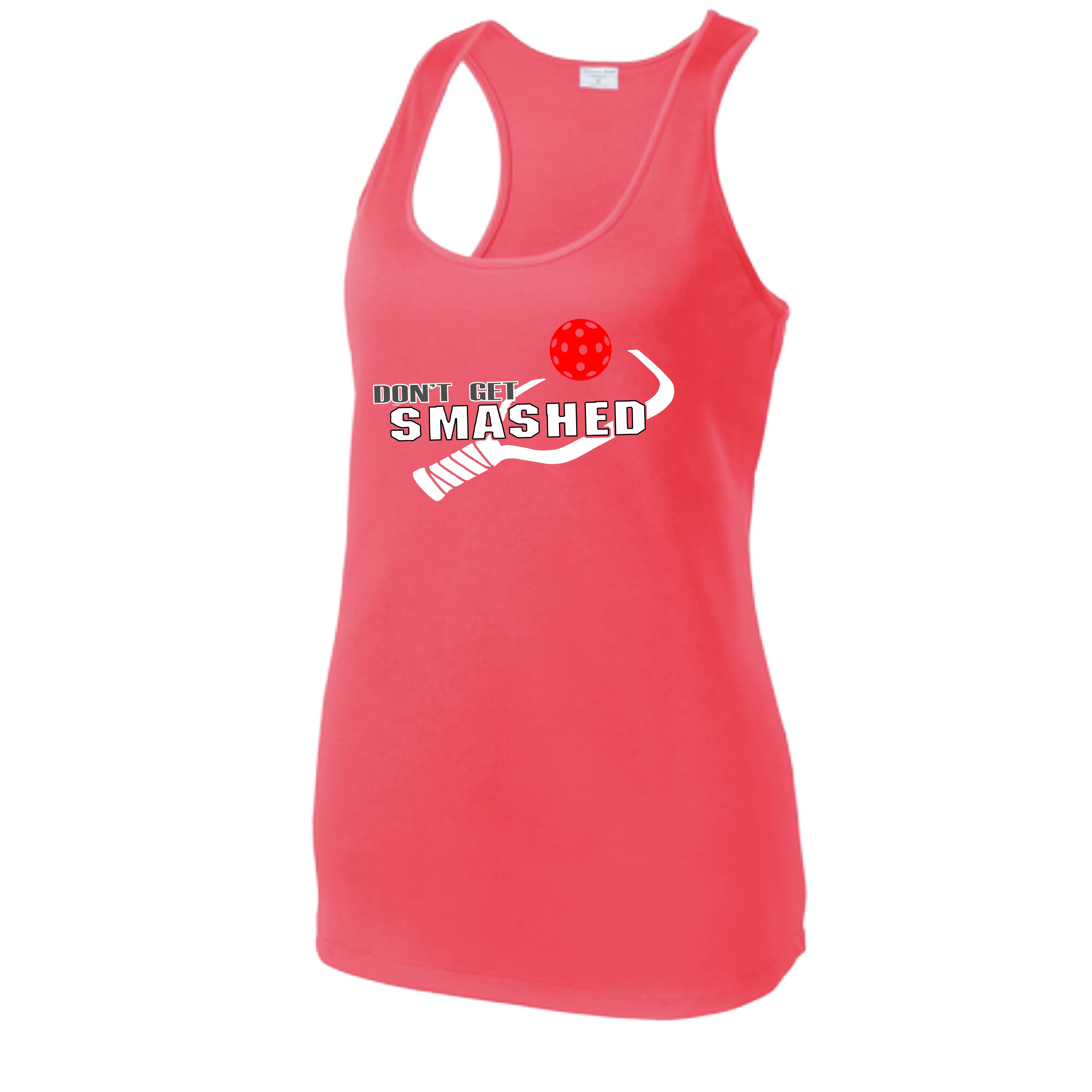 Don't Get Smashed (Colors Red Green Rainbow) Customizable | Women’s Racerback Tank | 100% Polyester