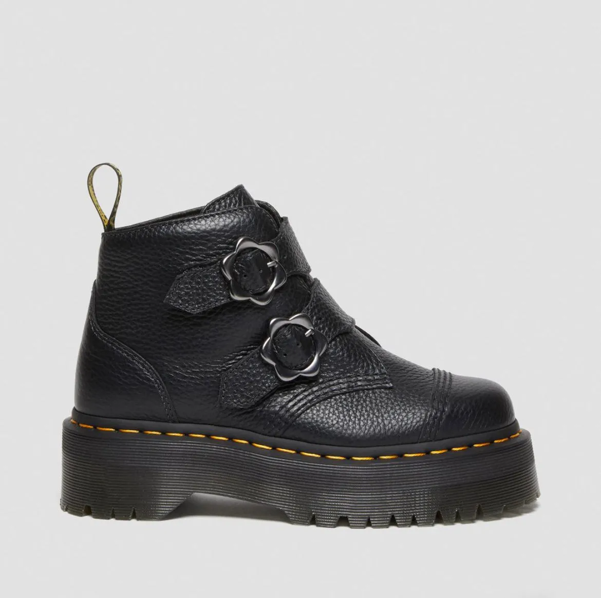 Dr.Martens Devon Flowers Plateau Black 27642001