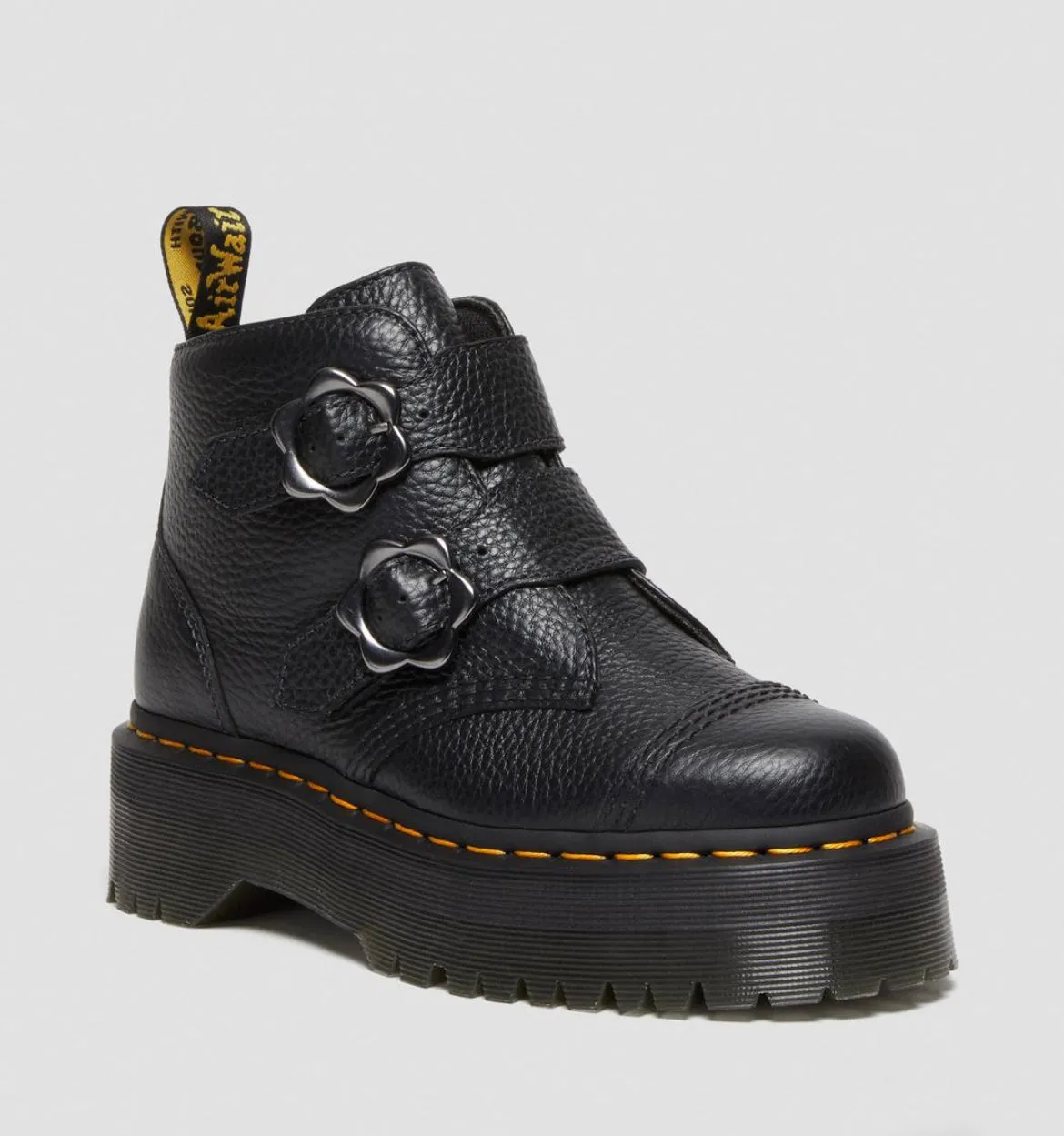 Dr.Martens Devon Flowers Plateau Black 27642001