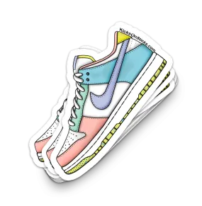 Dunk Low "Light Soft Easter Pink" Sneaker Sticker