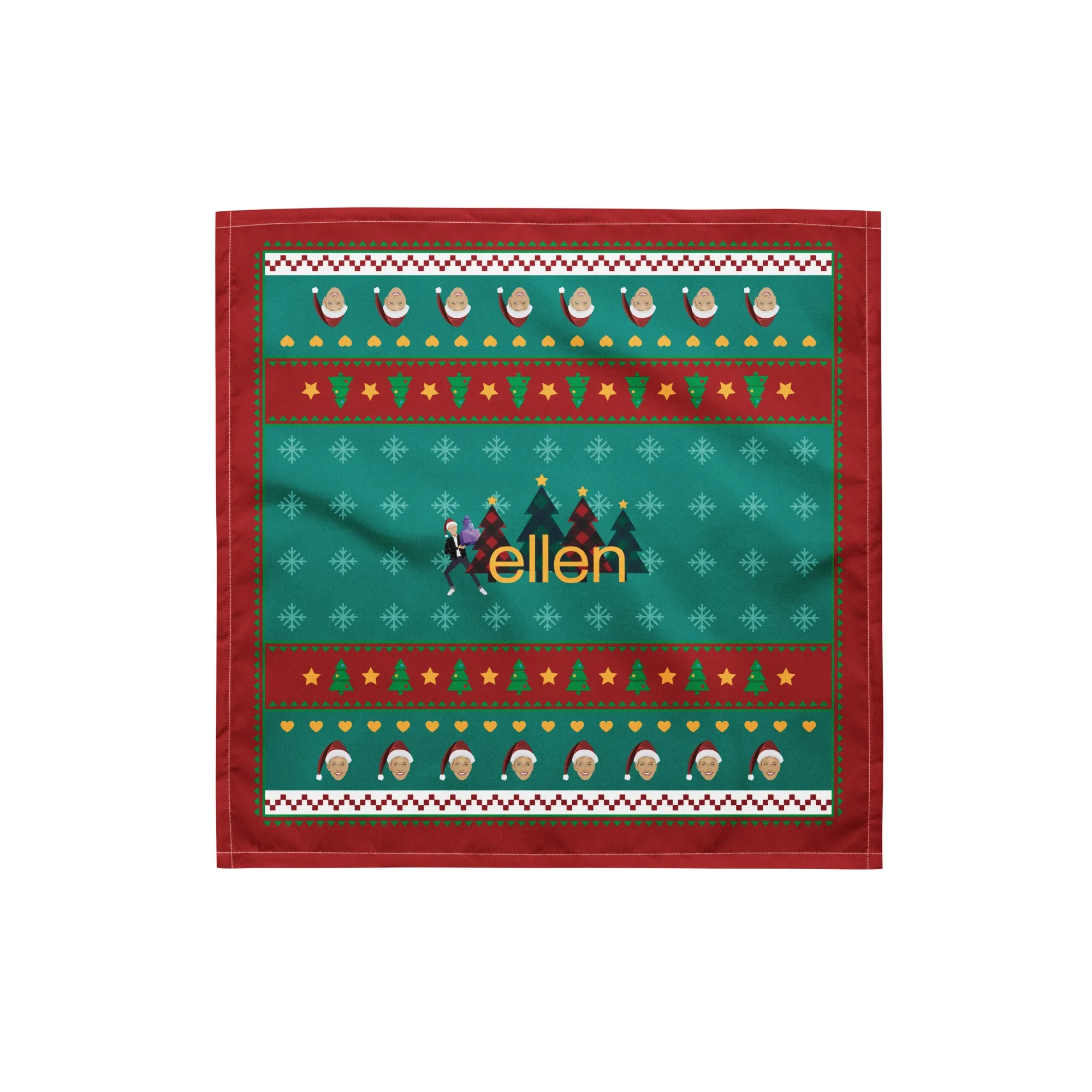 Ellen's Holiday Emoji All Over Print Bandana