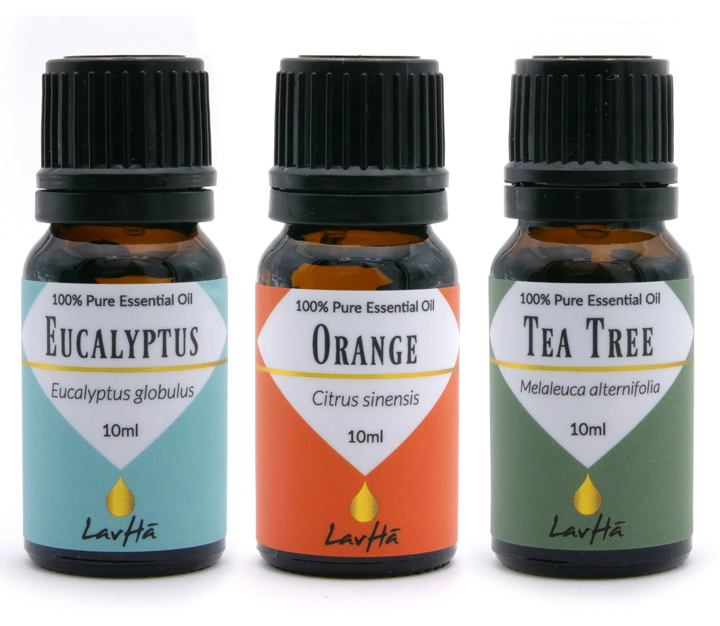 Essential Oil 3-pack - Eucalyptus, Orange and Tea Tree