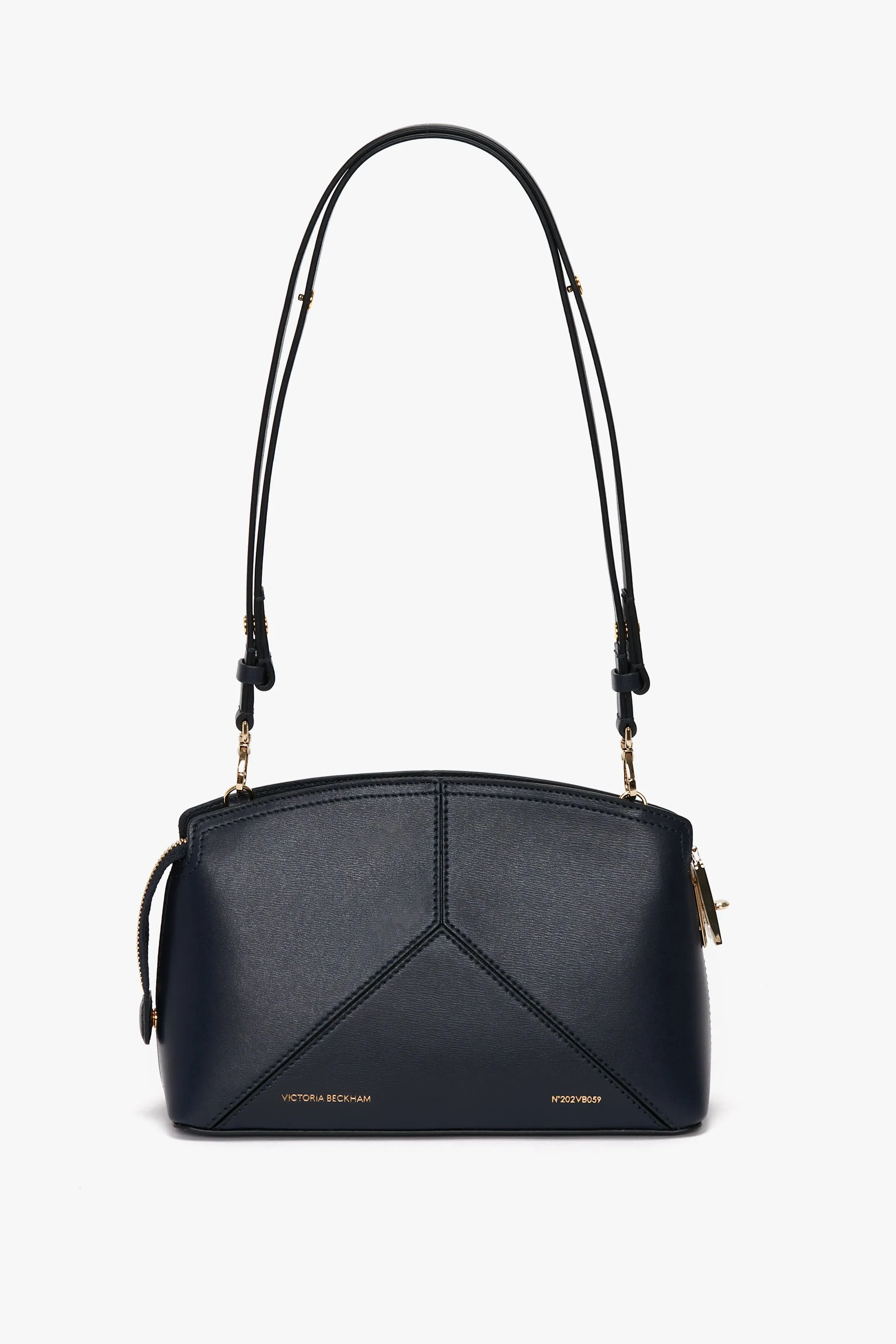 Exclusive Victoria Crossbody Bag In Navy Leather