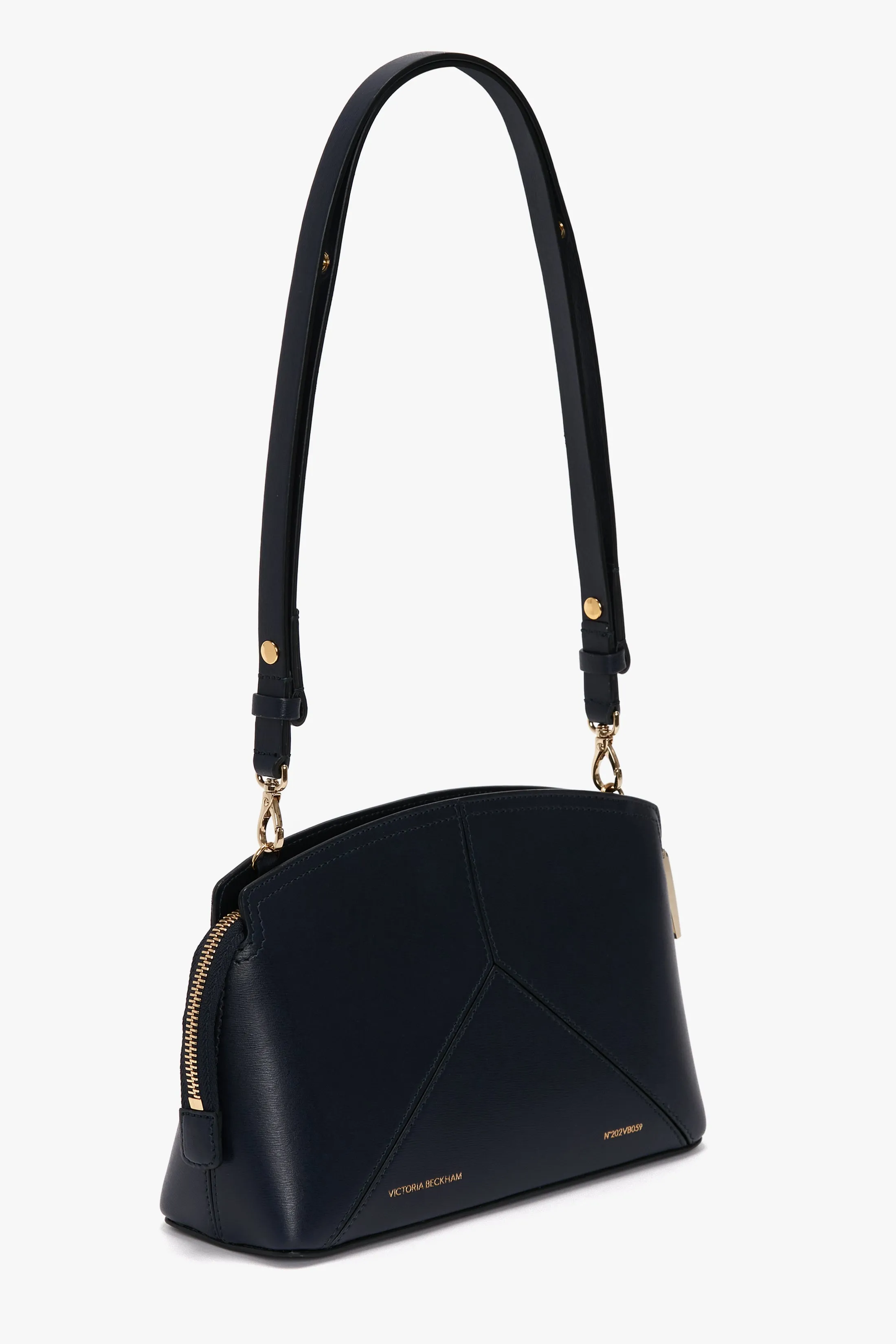 Exclusive Victoria Crossbody Bag In Navy Leather