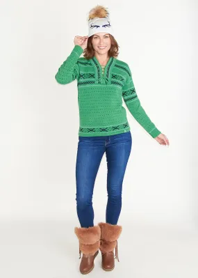 Fair Isle Sweater - Kelly Green