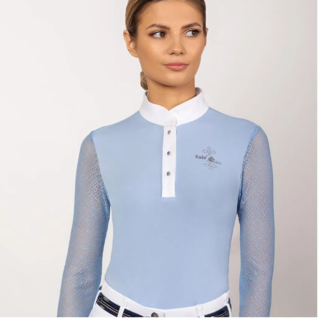 FairPlay Cecile Long Sleeve Competition Shirt Light Blue