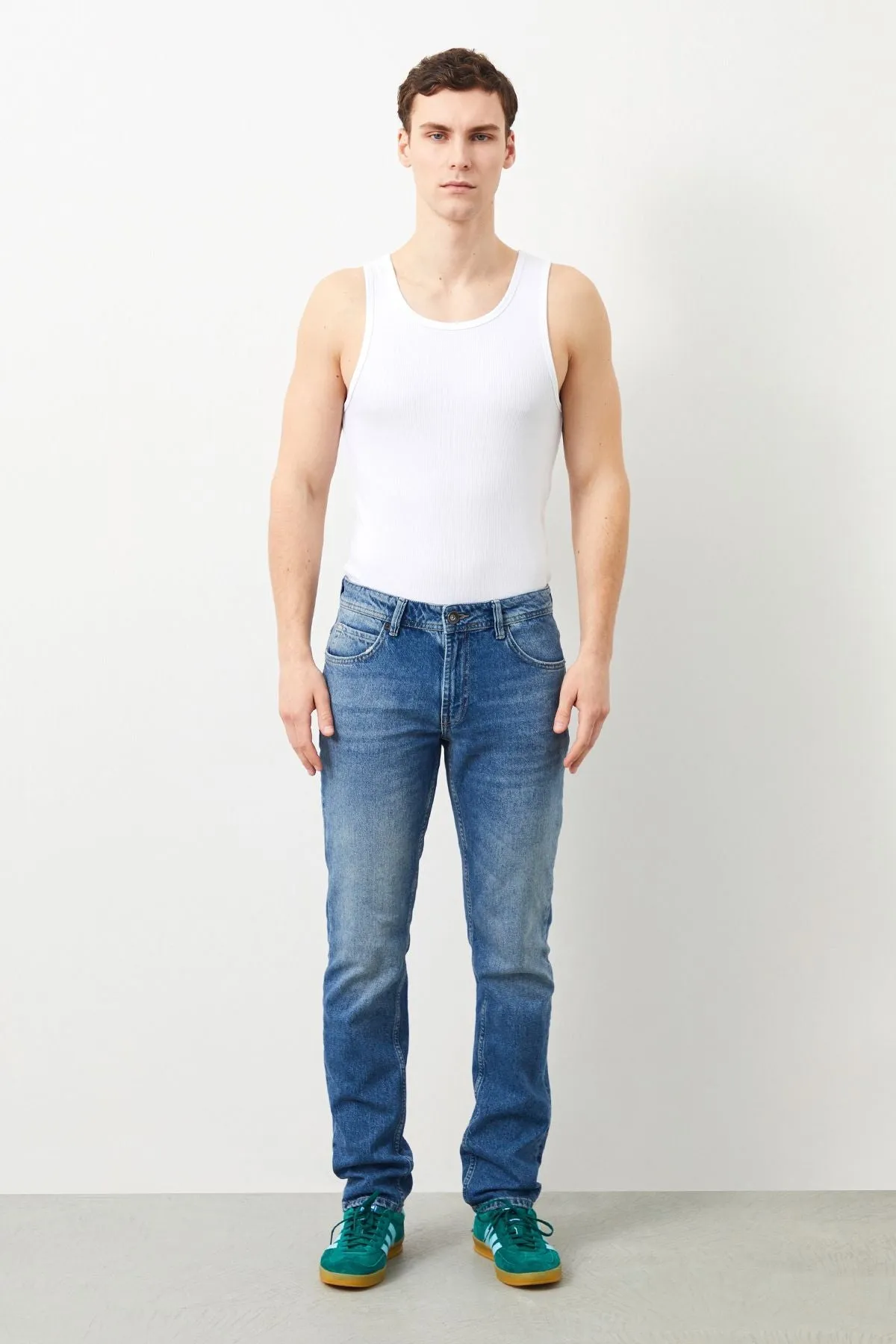 Fere Regular Fit Blue Men's Jeans