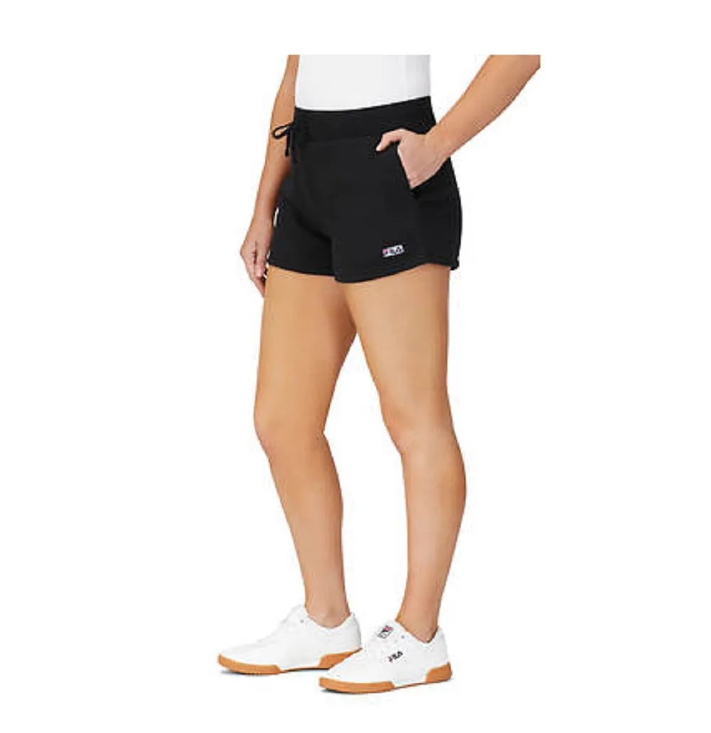 Fila Women's Diara High-Rise Shorts, Black, M