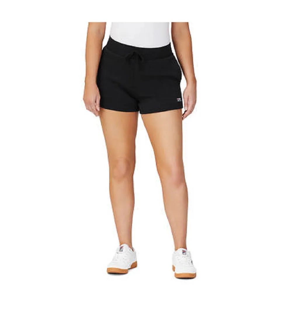 Fila Women's Diara High-Rise Shorts, Black, M