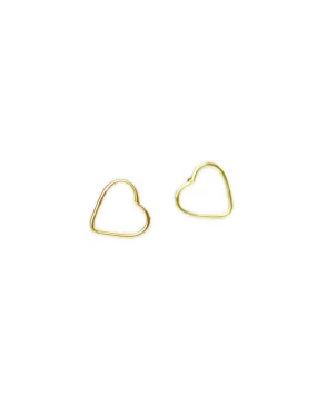 Francesca 14K Gold Heart Earrings