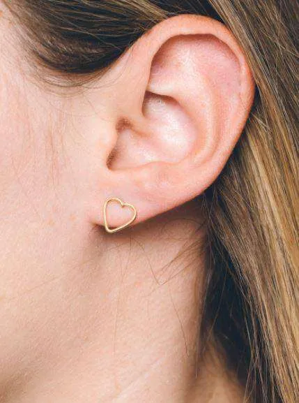 Francesca 14K Gold Heart Earrings