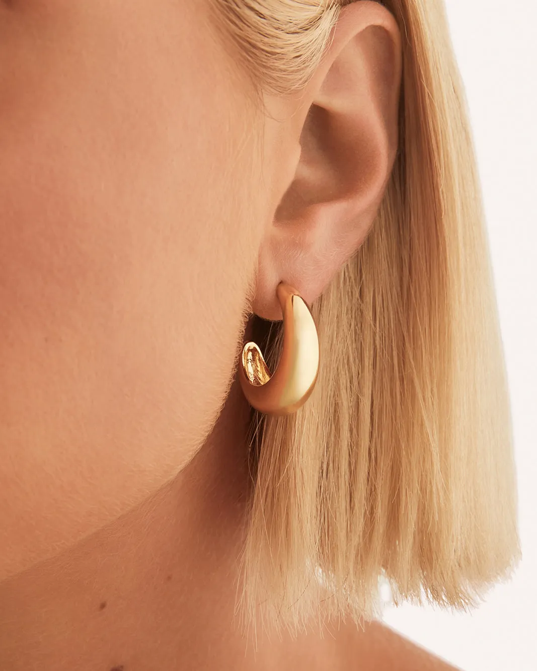 GETTY HOOP EARRING PACK - GOLD PLATED 18K