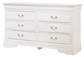 Ghungur White Dresser and Mirror