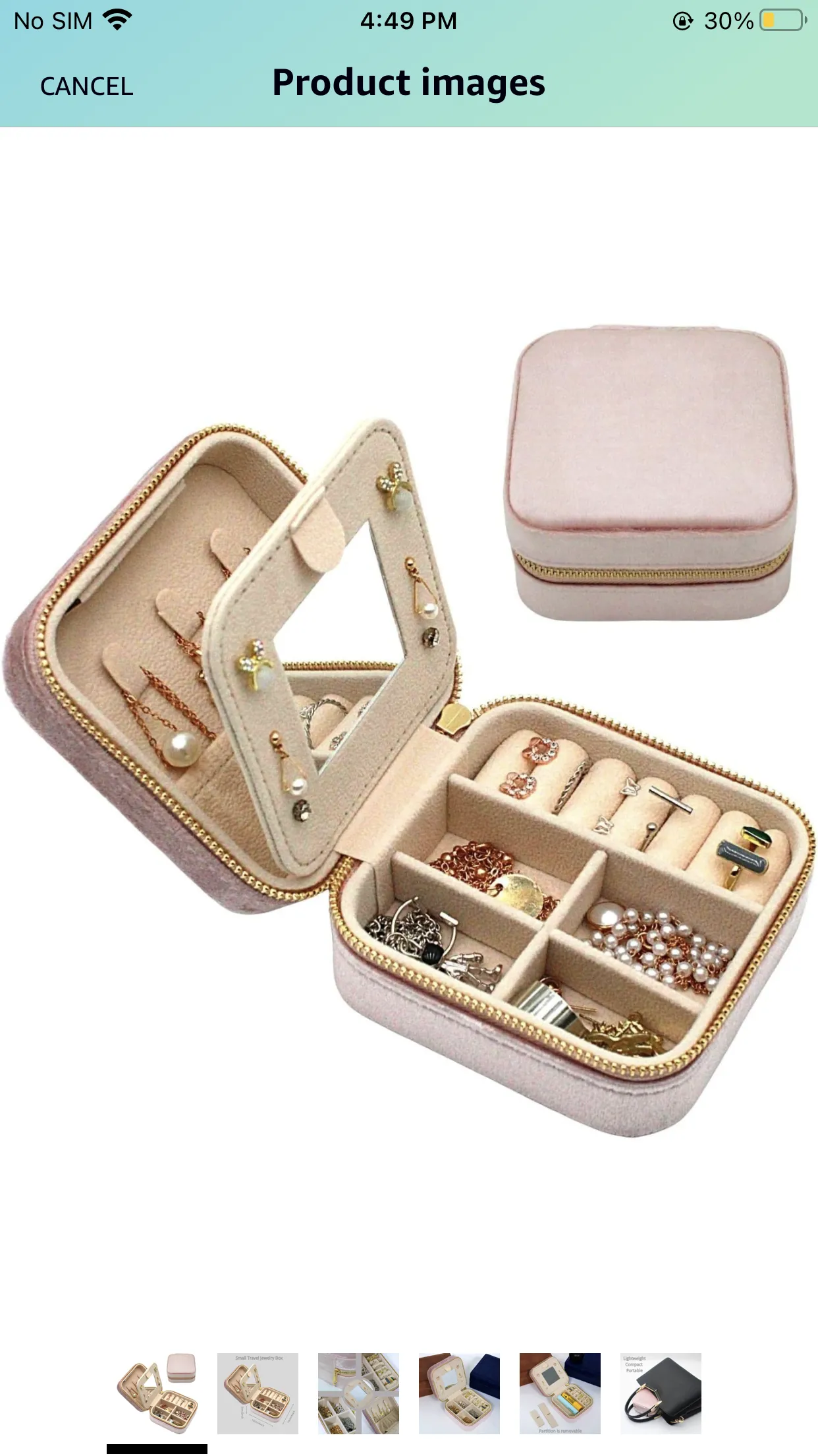 Gift her a Velvet portable jewelry box